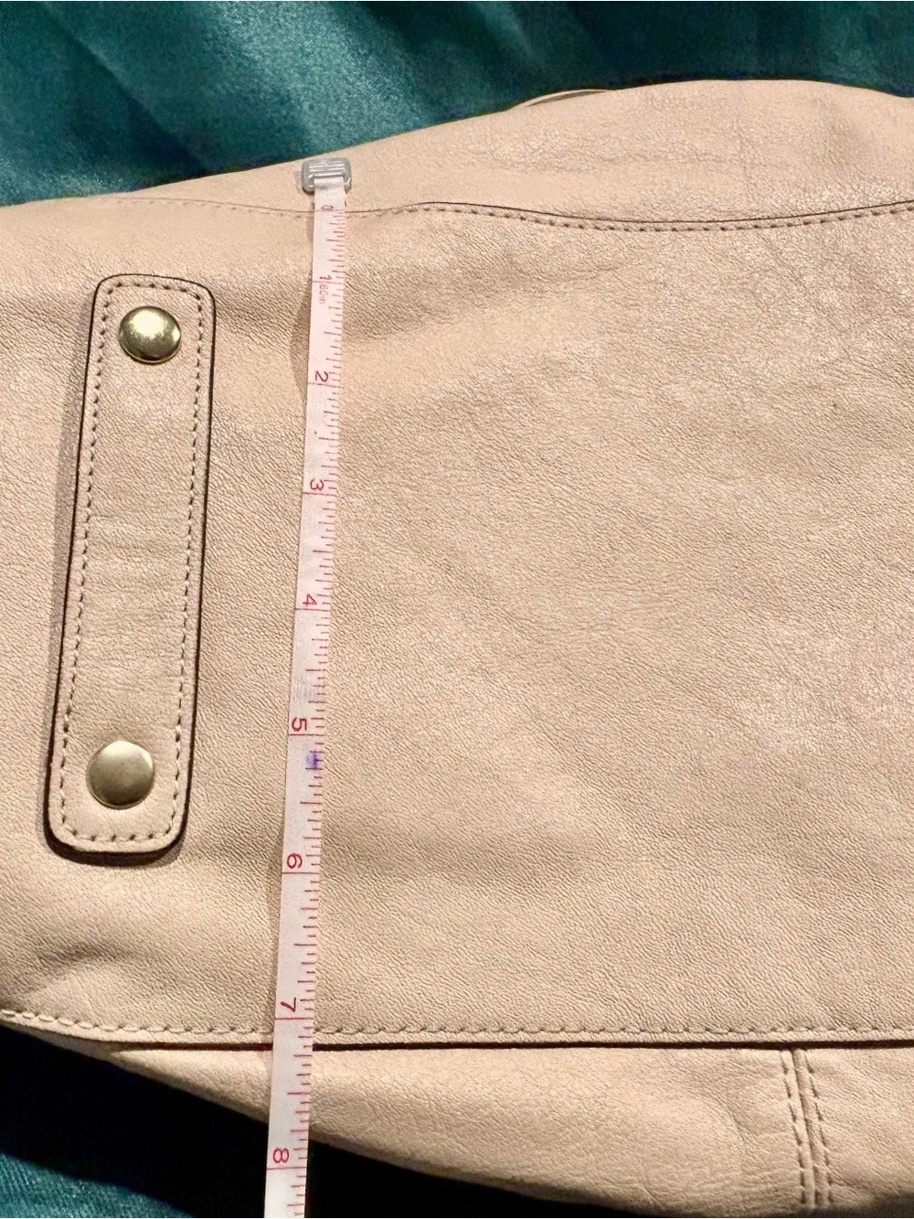 Coach Cream Leather Satchel with Gold Hardware